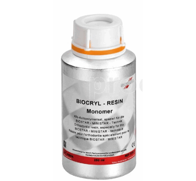 Biocryl Inj Biocryl Resin Monomer 250 ml - DENTALSPAR AS