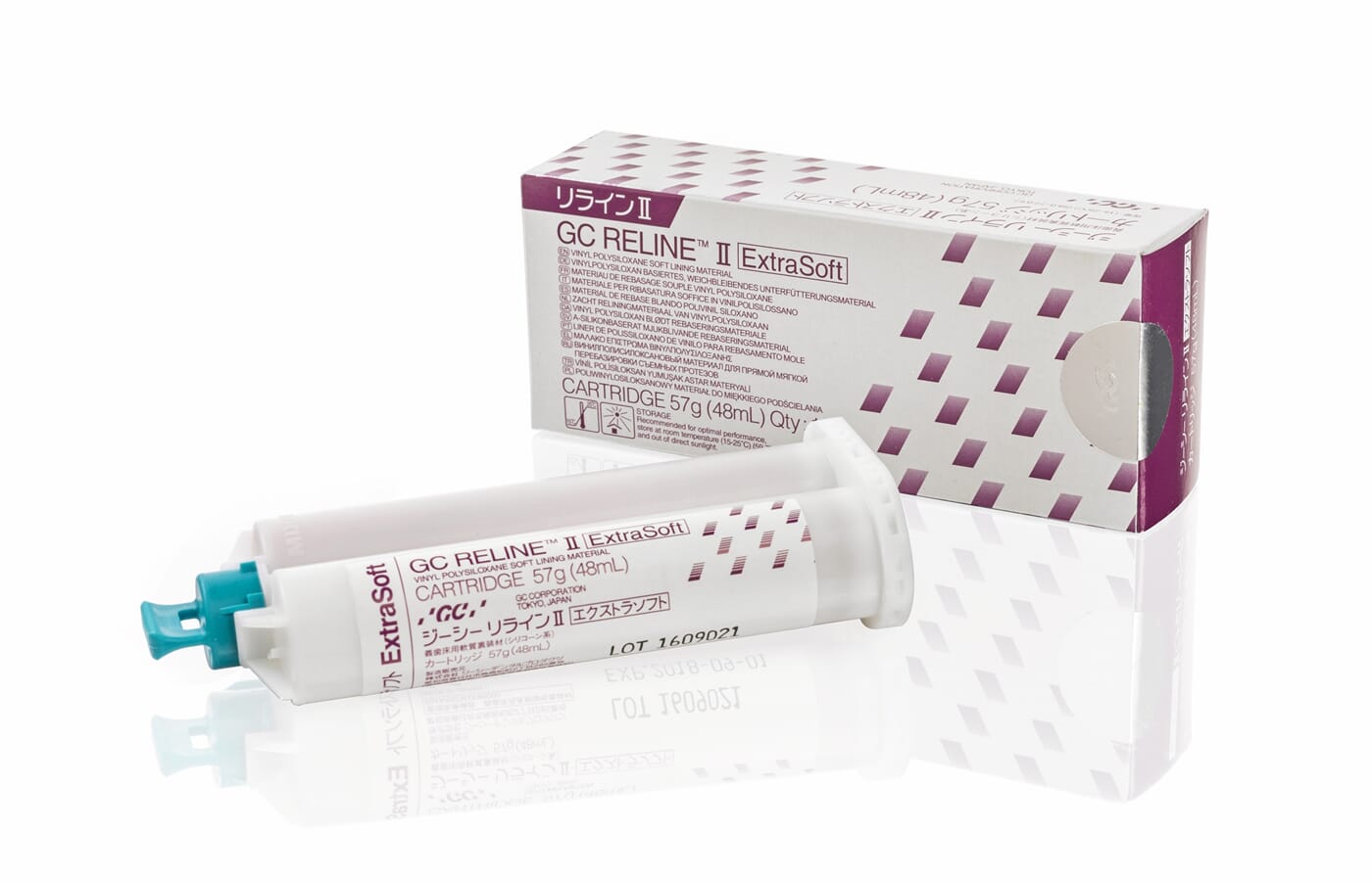 GC Reline II Extra soft catridge 48 ml /57g refill DENTALSPAR AS