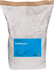 Plurablast Glasspæler 50 my 25 kg sekk