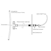 Dento-Prep tilkoblingsett for kompressor 5 mm slange