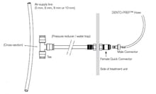 Dento-Prep tilkoblingsett for kompressor 5 mm slange