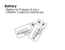 Batteri til Pulppen pulpatester 2 stk