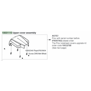 Planmeca ProX upper cover assembly for Tube head 10031115