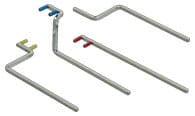 XCP-DS siktepinne for sensorholder Anterior stål Blå 1 stk