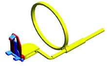 Super-Bite Senso sensorholder Posterior rød m/ring 4 stk