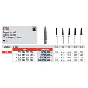 Diamantbor 878K.014 FG 5 stk