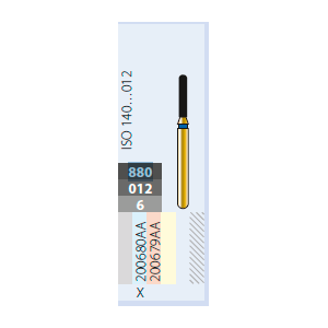 Diatech Diamant FG G880 012 6ML blå 5 stk