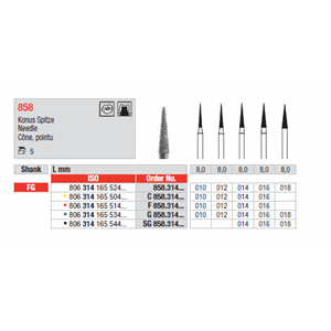 Diamantbor 858 FG 5 stk 012
