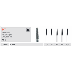 Diamant FG 847 F 014 5 stk rød