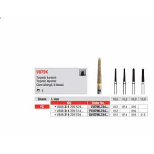 Diacut MLT GV 879K Diamant Konisk FG Grønn 016 5 stk