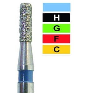 Diamant sylinder avrundet kant FG 840 014 G Grønn 5 stk