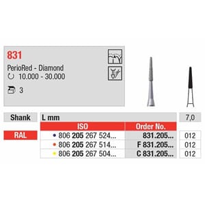 Diamantbor 831.012 VS L, 3 stk