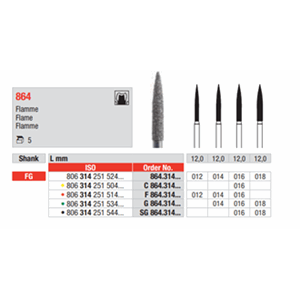 Diamant FG G 864 5 stk 018