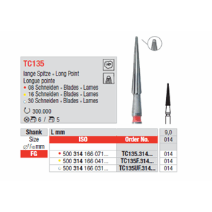 Hardmetallbor Finer FG TC135 5 stk 014