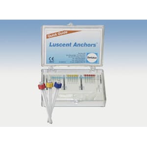 Dentatus Luscent Anchors medium røde 15 stk