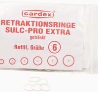 Sulc-Pro retraksjonsringer impregnert str 6 100 stk