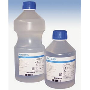 Sterilt saltvann Nacl 0,9 %  flaske 500 ml