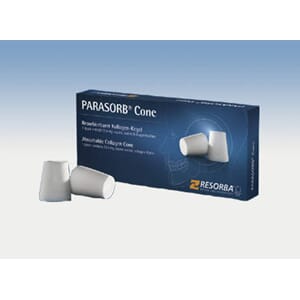 Parasorb Cone dentalkjegle 1,2 x 1,6 cm u/antibiotika 10 st