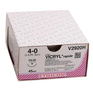 Ethicon Sutur Vicryl Rapide 4-0 45 cm FS-2 V2920H 36 stk