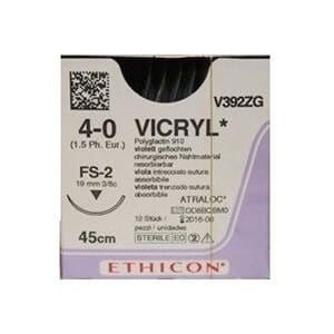 Ethicon Sutur Vicryl 4-0 45 cm FS-2 V392ZG 12 stk