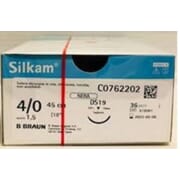 Silkam sutur silke svart DS19 4/0 45 cm 36 stk
