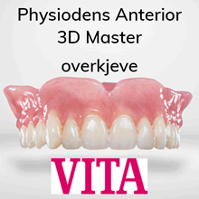 Physiodens Anterior protesetenner 6 stk 3D Master OK