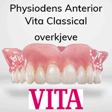 Physiodens Anterior protesetenner 6 stk Vita Classical OK
