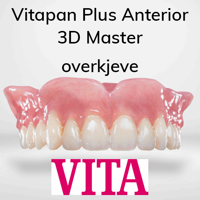 Vitapan Plus Anterior protesetenner 6 stk 3D Master OK - DENTALSPAR AS
