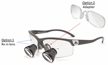 Adapter med brilleglass RX i Perioptix Perivista luper